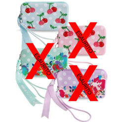 Busta Rettangolare con Laccio in Silicone Stampato Tinta Unita Vintage