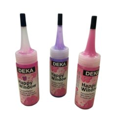 Stock 11pz Colore per Vetro Staccabile 30 ml Happy Window - Rosa, Rosa Scuro, Viola