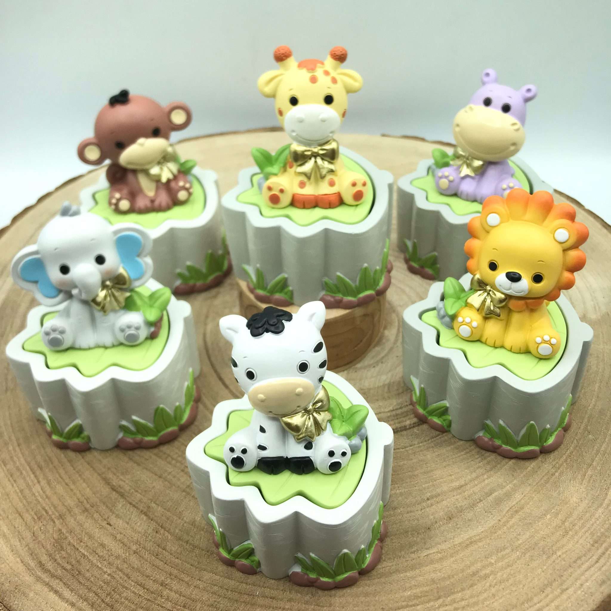 32 Portachiavi In Silicone A Forma Di Animali Della Foresta – Set Compleanno Bambini, Regalini Fine Festa, Bomboniere