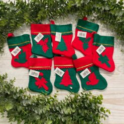 STOCK 8PZ  Calze Natalizie in Pannolenci