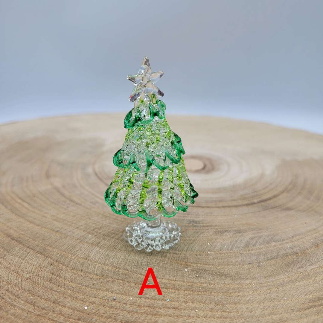 Albero di Natale in Vetro Colorato, 6 Soggetti - Kartoflak