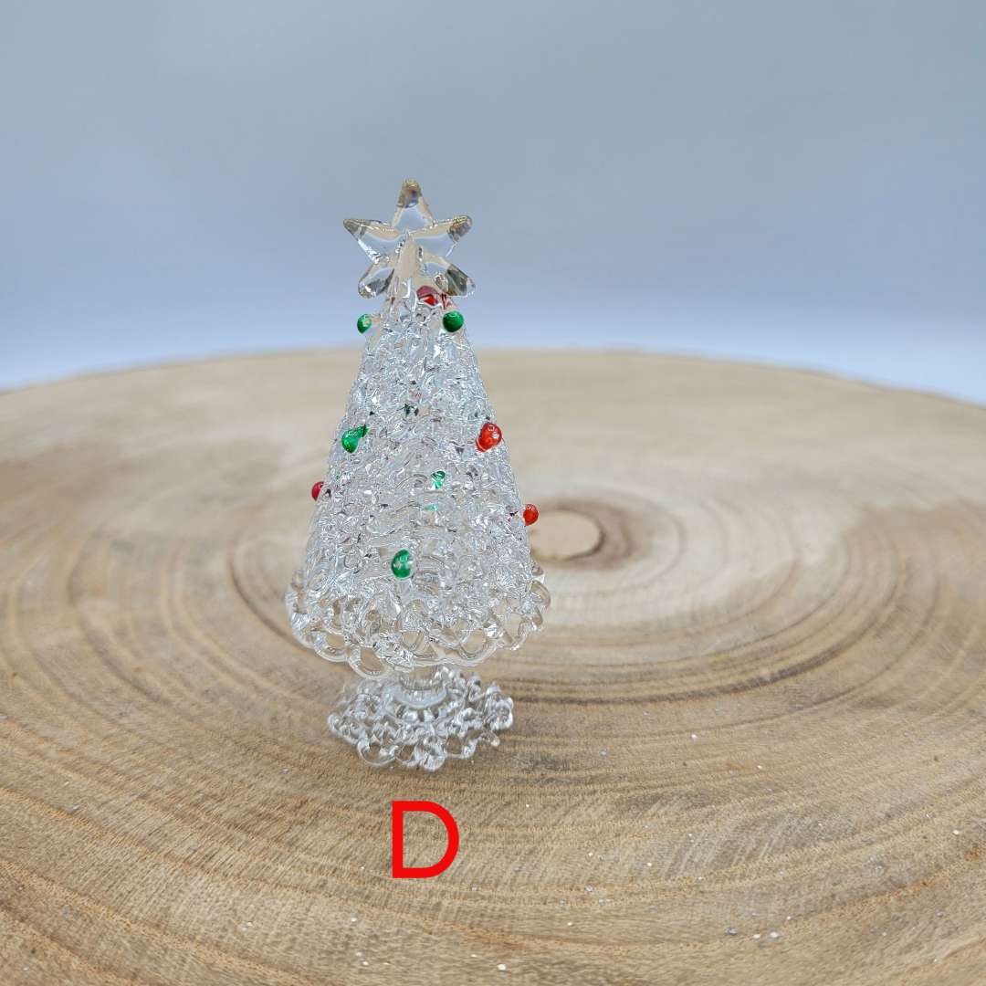 Albero di Natale in Vetro Colorato, 6 Soggetti - Kartoflak