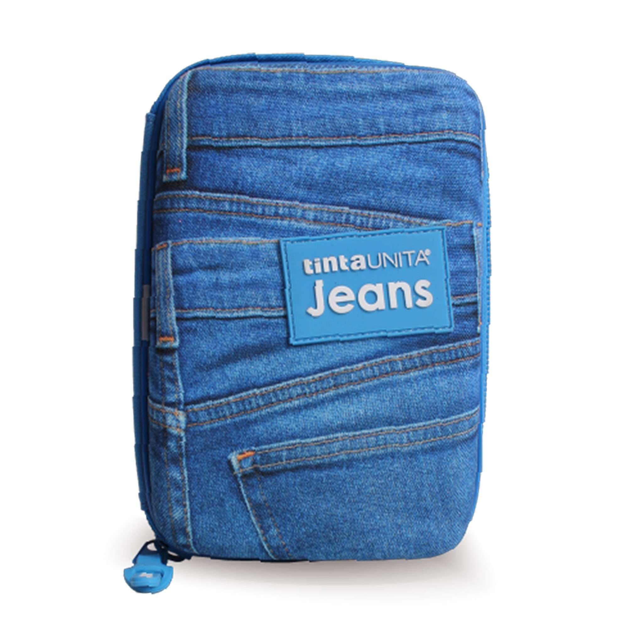 Astuccio One Time Accessoriato Tinta Unita Jeans Kartoflak