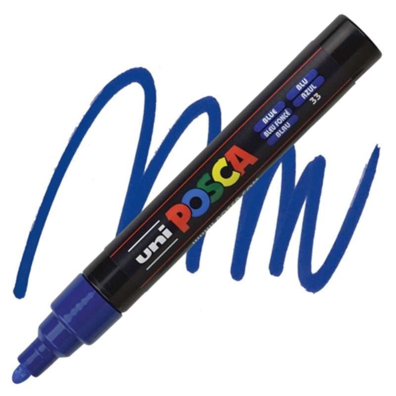 Uni PC-17k Posca Pennarello A Vernice A Punta Larga – Punta A Scalpello Da 15 Mm, Colore Giallo, Ideale Per Vetro E Superfici Creative