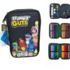 Astuccio 3 Zip Stumble Guys Tinta Unita Nero