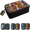 Astuccio 3 Zip Stumble Guys Tinta Unita Nero