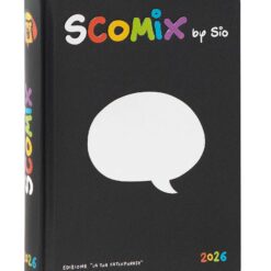 Diario Agenda Datato 16 Mesi 2025/2026 Medium Scomix - Black