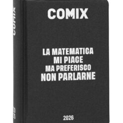 Diario Agenda Comix Datato 16 Mesi 2025/2026 Mignon Plus - Black & Silver