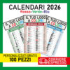 100 Calendari Olandesi 2026 Personalizzati Rosso Blu Verde Stampa a Colori HD