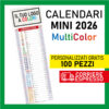 100 Calendari Calendario Olandese MINI 2026 Personalizzati Stampa a Colori HD