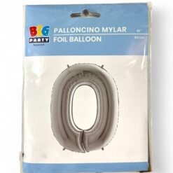 Palloncino in Mylar a Forma di Numero 0
