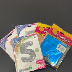 Palloncino in Mylar a Forma di Numero 5
