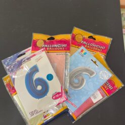 Palloncino in Mylar a Forma di Numero 6