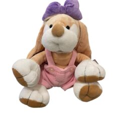 Peluche Cagnolina con Salopette Rosa