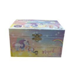 Cofanetto Portagioie Unicorni con Carillon