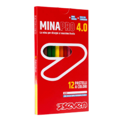 Confezione 12 Pastelli in Legno Seven Mina Pro 4.0