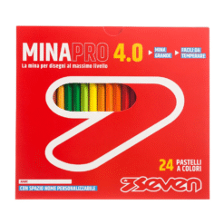 Confezione 24 Pastelli in Legno Seven Mina Pro 4.0