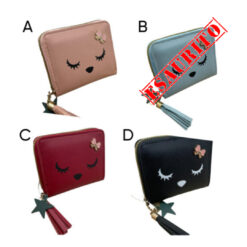 Portafoglio Zip Teddy Face