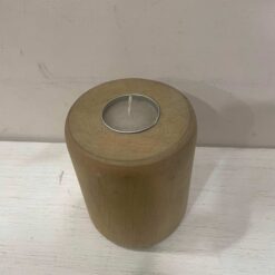 Stock 2 PZ Porta Tealight in Legno