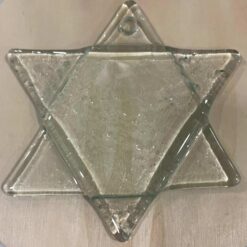 Stock 6pz Stella Vetro 8x8 cm per Addobbo