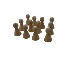 Stock 25 pz Corpo per Bambole in Legno