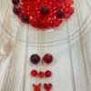 Mix di Perline e Beads Rosso Intenso