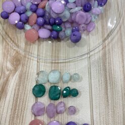 Mix di Perline Sfaccettate – Colori Pastello 