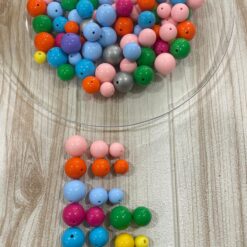 Mix di Perle Tonde Lucide – Colori Vivaci Assortiti