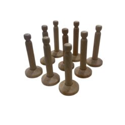Stock 18 pz Supporto per Bambole in Legno