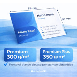 Biglietti da Visita Personalizzati Fronte Retro a Colori HD - Cartoncino Spesso 300-350g