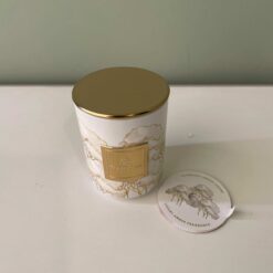 Bomboniera Battesimo Comunione Matrimonio Candela Profumata Luxury Amber in Vetro Linea Intrecci - Cupido&Co.