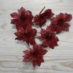 Stock 9pz Addobbo Stella Di Natale