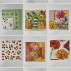 Set 24pz tovaglioli per decoupage – Fiori