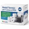 20 Rotoli Termici 80 mm x 80 m (Anima 12 mm) BPA Free Omologati per Cassa Fiscale e Stampante Termica