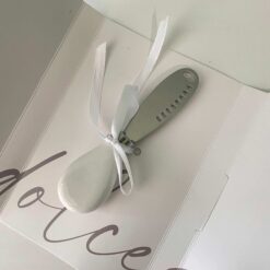 Bomboniera Matrimonio Anniversario Spalmaburro con Manico in Ceramica Bianca - Cupido&Co.