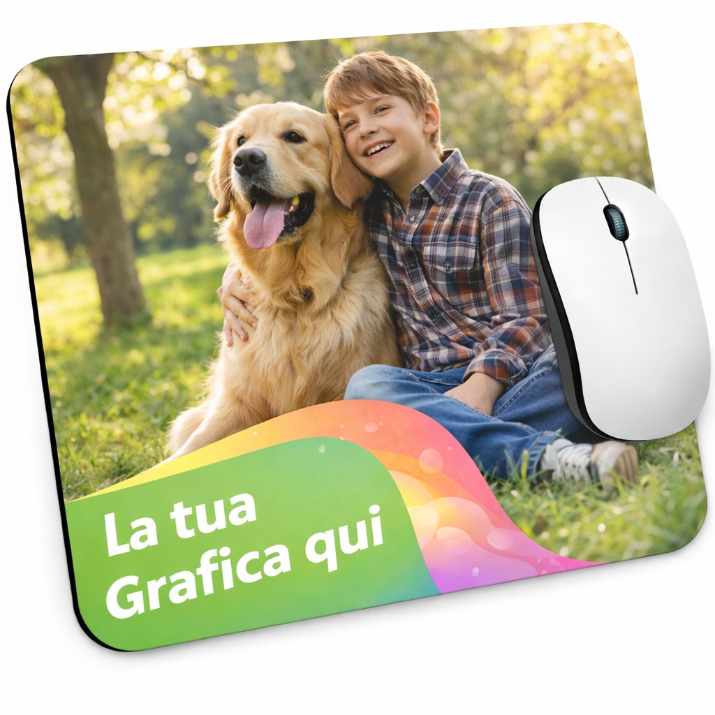 Tappetino Mouse personalizzato personalizzabile con foto logo