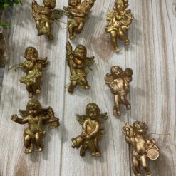 Stock 9pz Angelo Oro Con Strumenti Musicali