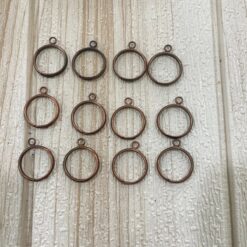 Stock 12pz Base per Anello con Anellino Color Rame
