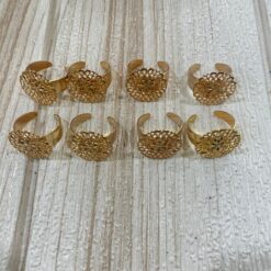 Stock 14pz Base per Anello Colore Oro