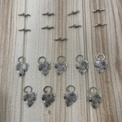 Stock 9 pz Chiusura a T a Forma di Foglia