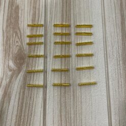 Stock 100 pz Chiusura Fermacorda Metallo Dorato 3cm