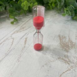 Mini Clessidra Decorata con Polvere Rossa - Yvonne Gontier