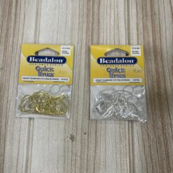 Connettori a Cuore Beadalon – Placcato Oro e Argento