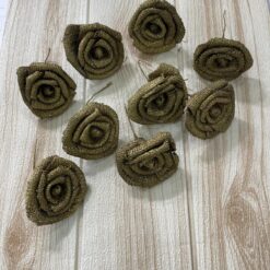 Stock 10pz Fiori Decorativi in Juta