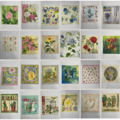 Set 24pz tovaglioli per decoupage – Fiori e Piante