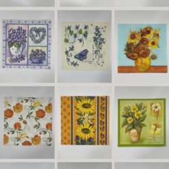 Set 24pz tovaglioli per decoupage – Fiori