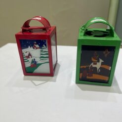 Stock 4pz Lanterna Porta Tealight Natalizio - Decorazioni Natalizie