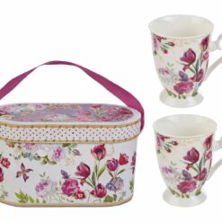 Bomboniera Matrimonio Set di Due Tazze in Porcellana - Linea Bouquet di Charme, Le Stelle