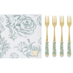 Bomboniera Matrimonio Set 6 Forchettine con Decoro Verde – Le Stelle