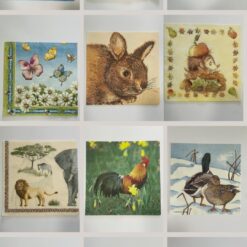 Set 24pz tovaglioli per decoupage – Tema Animali